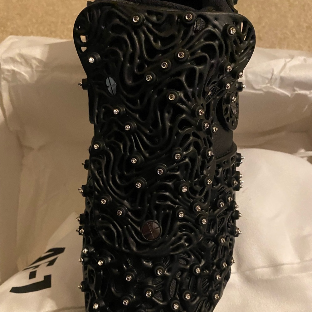 Nike Air Force 1 Low Swarovski Retroreflective Crystals Black 10.5 W / 9.0 M - Picture 9 of 11